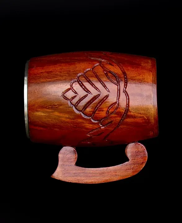 this is the beautiful and best handmade wooden coffee mug with stainless steel inside. It is handcrafted by the best artisans and engraved by hand. By the best handcrafted wooden coffee mug on www.agrrro.com.