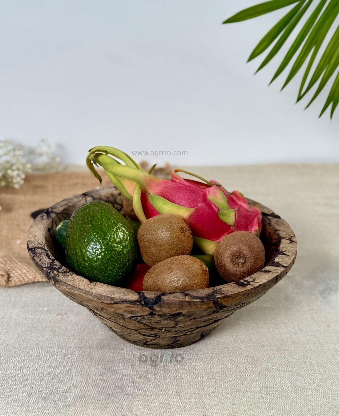 This is the beautiful and best handcrafted wooden fruit bowl, best handcrafted fruit bowl for decor lovers. Buy world's best handcrafted wooden fruit bowl or decor bowl on www.agrrro.com. This is the best way to decorate your home with your loved ones.